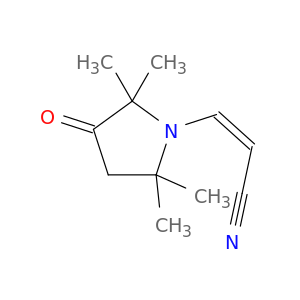 2-Propenenitrile, 3-(2,2,5,5-tetramethyl-3-oxo-1-pyrrolidinyl)-, (Z)-