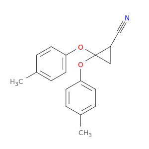 Cyclopropanecarbonitrile, 2,2-bis(4-methylphenoxy)-