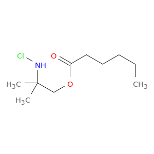 Hexanoic acid, 2-(chloroamino)-2-methylpropyl ester