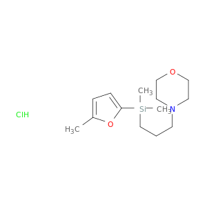 Morpholine, 4-[3-[dimethyl(5-methyl-2-furanyl)silyl]propyl]-, hydrochloride