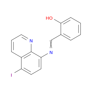 Phenol, 2-[[(5-iodo-8-quinolinyl)imino]methyl]-