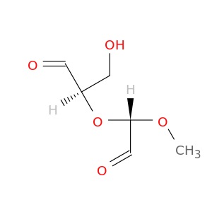 Propanal, 3-hydroxy-2-[(1S)-1-methoxy-2-oxoethoxy]-, (2R)-