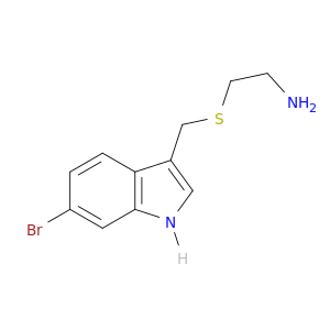 Ethanamine, 2-[[(6-bromo-1H-indol-3-yl)methyl]thio]-