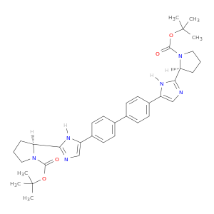 (2S,2'S)-2,2'-([1,1'-联苯]-4,4'-二基二-1H-咪唑-5,2-二基)二-1-吡咯烷羧酸 1,1'-二叔丁基酯