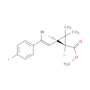 METHYL (1S,3S)-3-[(Z)-2-BROMO-2-(4-FLUOROPHENYL)VINYL]-2,2-DIMETHYL-CYCLOPROPANE-1-CARBOXYLATE