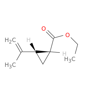 Cyclopropanecarboxylic acid, 2-(1-methylethenyl)-, ethyl ester, cis-