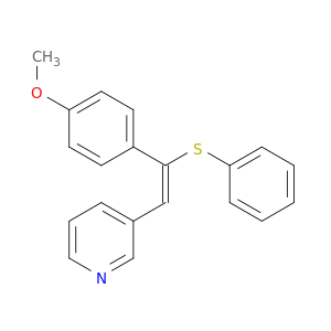 Pyridine, 3-[(1Z)-2-(4-methoxyphenyl)-2-(phenylthio)ethenyl]-