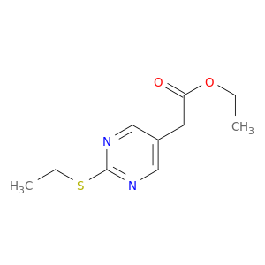 5-Pyrimidineacetic acid, 2-(ethylthio)-, ethyl ester