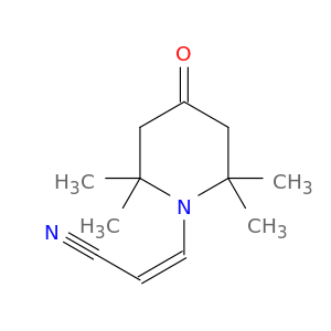 2-Propenenitrile, 3-(2,2,6,6-tetramethyl-4-oxo-1-piperidinyl)-, (Z)-