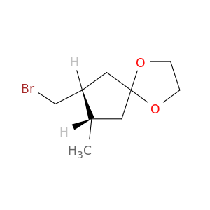 1,4-Dioxaspiro[4.4]nonane, 7-(bromomethyl)-8-methyl-, cis-
