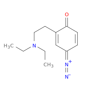 2,5-Cyclohexadien-1-one, 4-diazo-2-[2-(diethylamino)ethyl]-