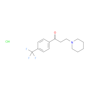 1-Propanone,3-(1-piperidinyl)-1-[4-(trifluoromethyl)phenyl]-, hydrochloride (1:1)