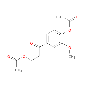 1-Propanone, 3-(acetyloxy)-1-[4-(acetyloxy)-3-methoxyphenyl]-