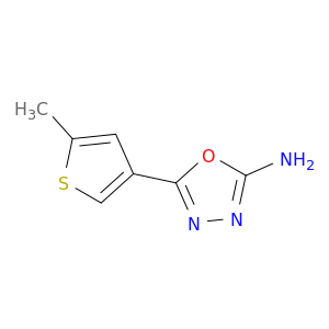 5-(5-甲基-3-噻吩基)-1,3,4-恶二唑-2-胺
