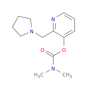 Carbamic acid, dimethyl-, 2-(1-pyrrolidinylmethyl)-3-pyridinyl ester