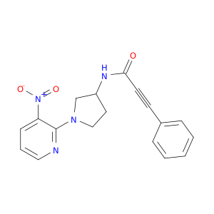 2-Propynamide, N-[1-(3-nitro-2-pyridinyl)-3-pyrrolidinyl]-3-phenyl-