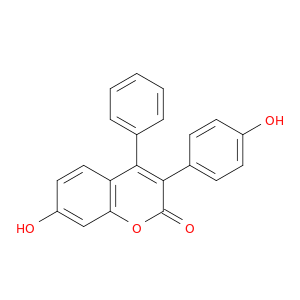 2H-1-Benzopyran-2-one,7-hydroxy-3-(4-hydroxyphenyl)-4-phenyl-