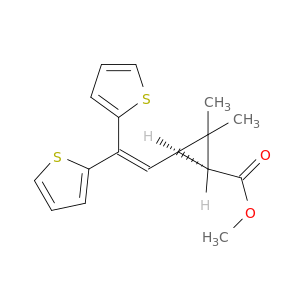 METHYL (1R,3R)-3-(2,2-DITHIOPHEN-2-YLVINYL)-2,2-DIMETHYL-CYCLOPROPANE-1-CARBOXYLATE