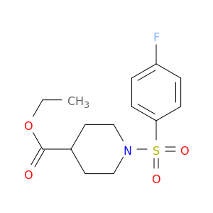 ETHYL 1-(4-FLUOROPHENYL)SULFONYLPIPERIDINE-4-CARBOXYLATE