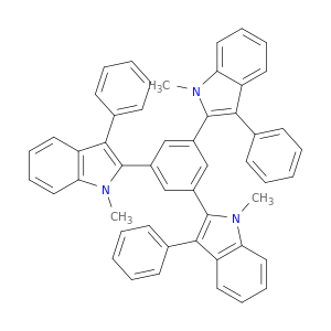 1H-Indole, 2,2',2''-(1,3,5-benzenetriyl)tris[1-methyl-3-phenyl-