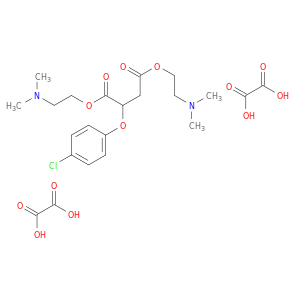 BIS(2-(DIMETHYLAMINO)ETHYL) (4-CHLOROPHENOXY)BUTANEDIOATE ETHANEDIOATE (1:2)
