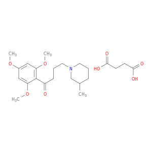 1-butanone, 4-(3-methyl-1-piperidinyl)-1-(2,4,6-trimethoxyphenyl)-, butanedioate(1:1)