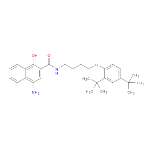 4-氨基-N-[4-[2,4-双甲基乙基)苯氧基]丁基]-1-羟基-2-萘甲酰胺