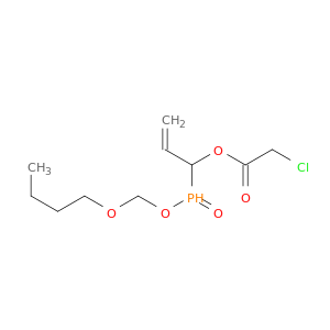 Acetic acid, chloro-, 1-(butoxymethoxyphosphinyl)-2-propenyl ester