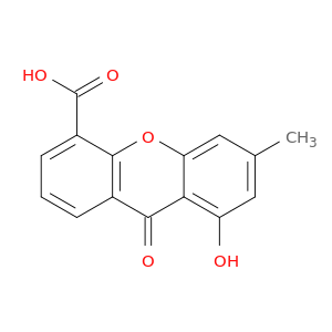 9H-Xanthene-4-carboxylic acid, 8-hydroxy-6-methyl-9-oxo-