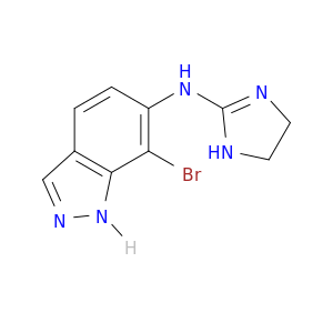 1H-Indazol-6-amine,7-bromo-N-(4,5-dihydro-1H-imidazol-2-yl)-