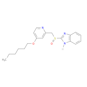 1H-Benzimidazole, 2-[[[4-(hexyloxy)-2-pyridinyl]methyl]sulfinyl]-
