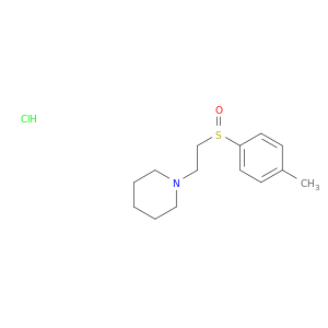 Piperidine,1-[2-[(4-methylphenyl)sulfinyl]ethyl]-, hydrochloride (1:1)