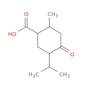 Cyclohexanecarboxylic acid, 2-methyl-5-(1-methylethyl)-4-oxo-