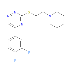 1,2,4-Triazine, 5-(3,4-difluorophenyl)-3-[[2-(1-piperidinyl)ethyl]thio]-