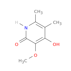 2(1H)-Pyridinone, 4-hydroxy-3-methoxy-5,6-dimethyl-