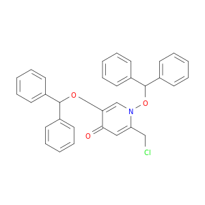 4(1H)-Pyridinone, 2-(chloromethyl)-1,5-bis(diphenylmethoxy)-