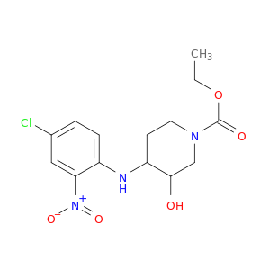 1-哌啶羧酸,4-[(4-氯-2-硝基苯基)氨基]-3-羟基,乙酯,顺式-