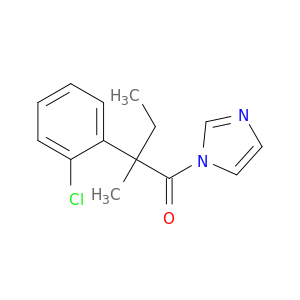 1H-Imidazole, 1-[2-(2-chlorophenyl)-2-methyl-1-oxobutyl]-