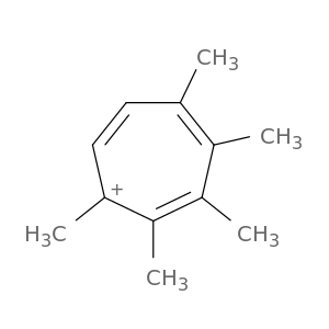 Cycloheptatrienylium, 1,2,3,4,5-pentamethyl-