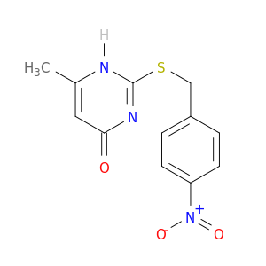4(1H)-Pyrimidinone, 6-methyl-2-[[(4-nitrophenyl)methyl]thio]-