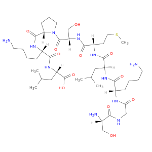 L-Leucine, L-serylglycyl-L-lysyl-L-leucyl-L-methionyl-L-seryl-L-prolyl-L-lysyl-