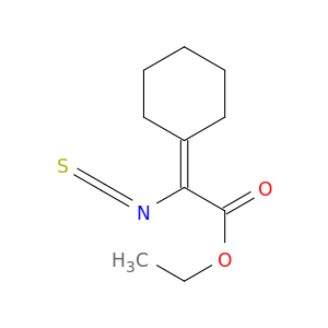 Acetic acid, cyclohexylideneisothiocyanato-, ethyl ester