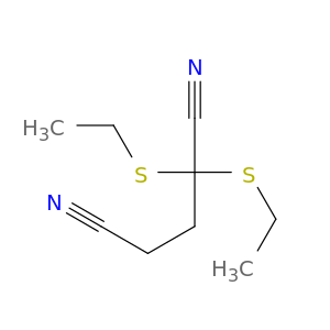 Pentanedinitrile, 2,2-bis(ethylthio)-