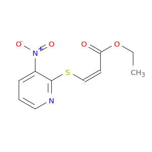 2-Propenoic acid, 3-[(3-nitro-2-pyridinyl)thio]-, ethyl ester, (Z)-