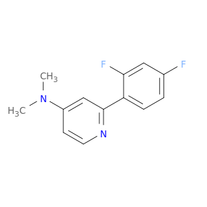 4-Pyridinamine, 2-(2,4-difluorophenyl)-N,N-dimethyl-