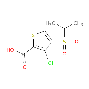 3-氯-4-[(1-甲基乙基)磺酰基]-2-噻吩羧酸