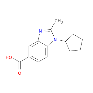1-Cyclopentyl-2-methyl-1,3-benzodiazole-5-carboxylic acid