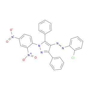 1H-Pyrazole, 4-[(2-chlorophenyl)azo]-1-(2,4-dinitrophenyl)-3,5-diphenyl-