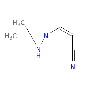 2-Propenenitrile, 3-(3,3-dimethyl-1-diaziridinyl)-, (Z)-