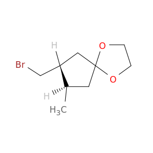 1,4-Dioxaspiro[4.4]nonane, 7-(bromomethyl)-8-methyl-, trans-